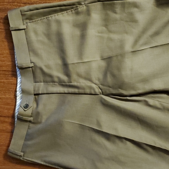 Paul Betenly Florence Vantage Super 120's Wool Men's Mid Tan Suit Pants - 38R - Picture 2 of 9